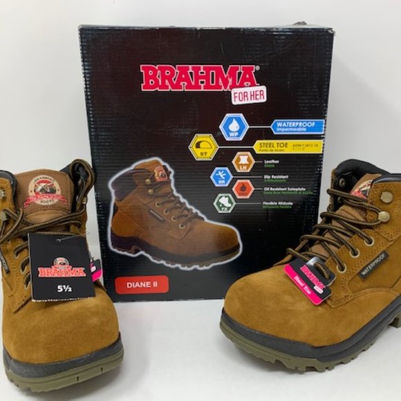 brahma steel toe boots for her